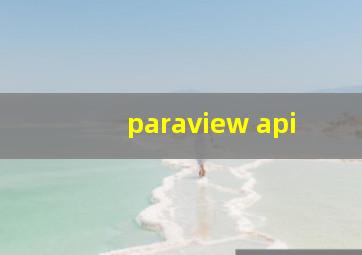 paraview api